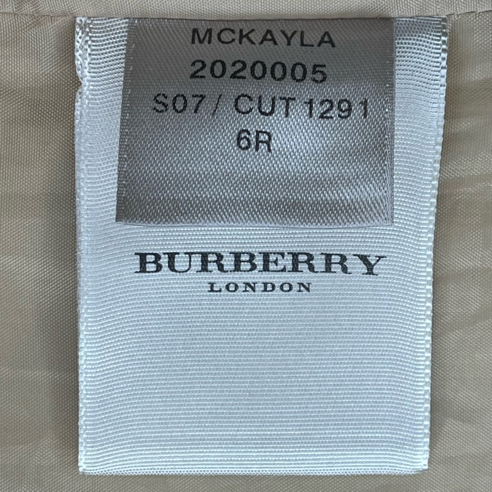 BURBERRY LONDON McKayla Metallic Gold Trench Coat Belted UK 6 / US 4 - Picture 14 of 16